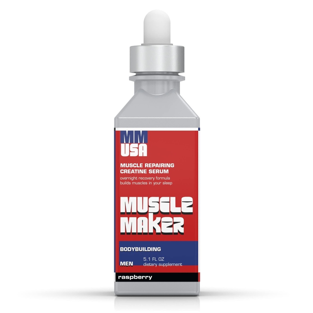MMUSA Muscle Maker Post Workout Serum: Ενισχυμένη Αντρική Υγεία με Αντιοξειδωτική Ενίσχυση. Ανοσία Powerhouse, Βιταμίνη C & Ψευδάργυρος. Creatine για την Καταλληλότητα, Ενέργεια & Εστίαση. Βατόμουρο 5.1 Fl Oz