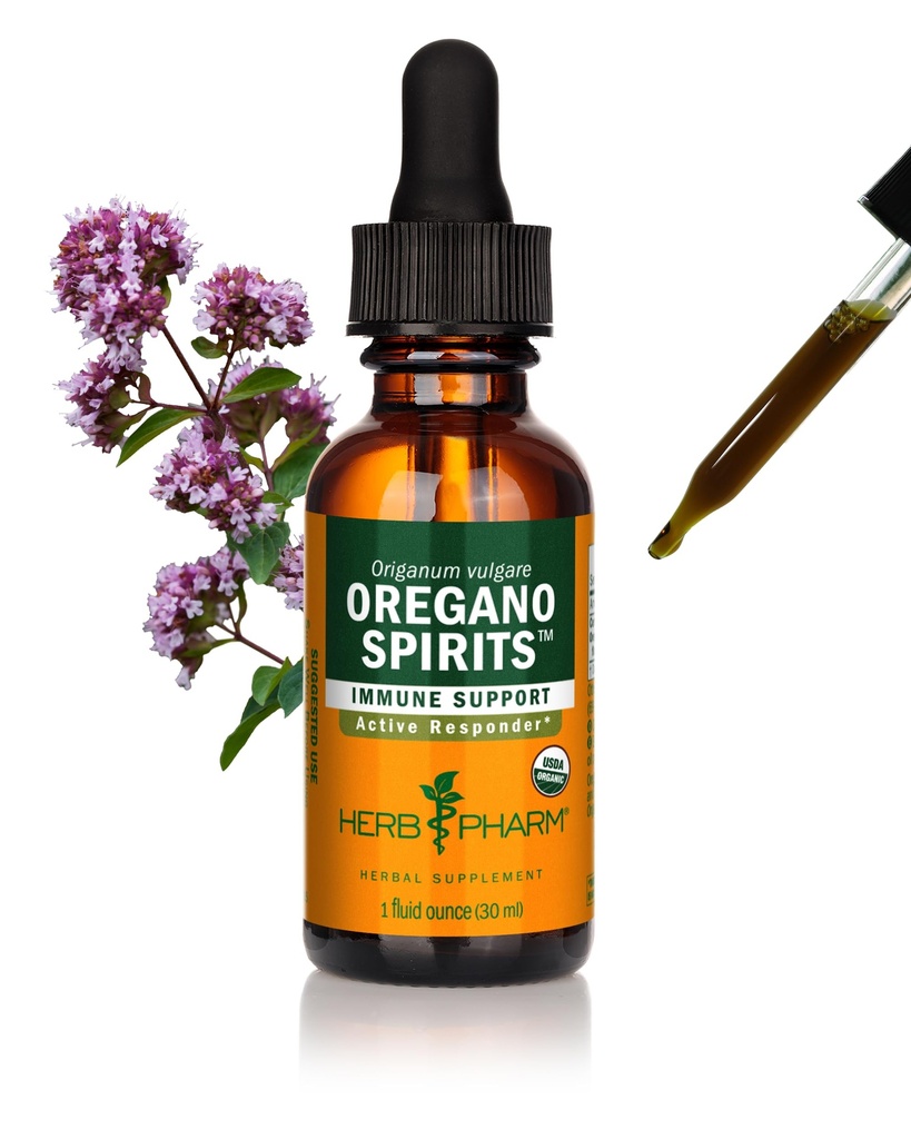 Herb Pharm Oregano Spirits Extract And Essential Oil Blend For Immune Support, 1 Ounce