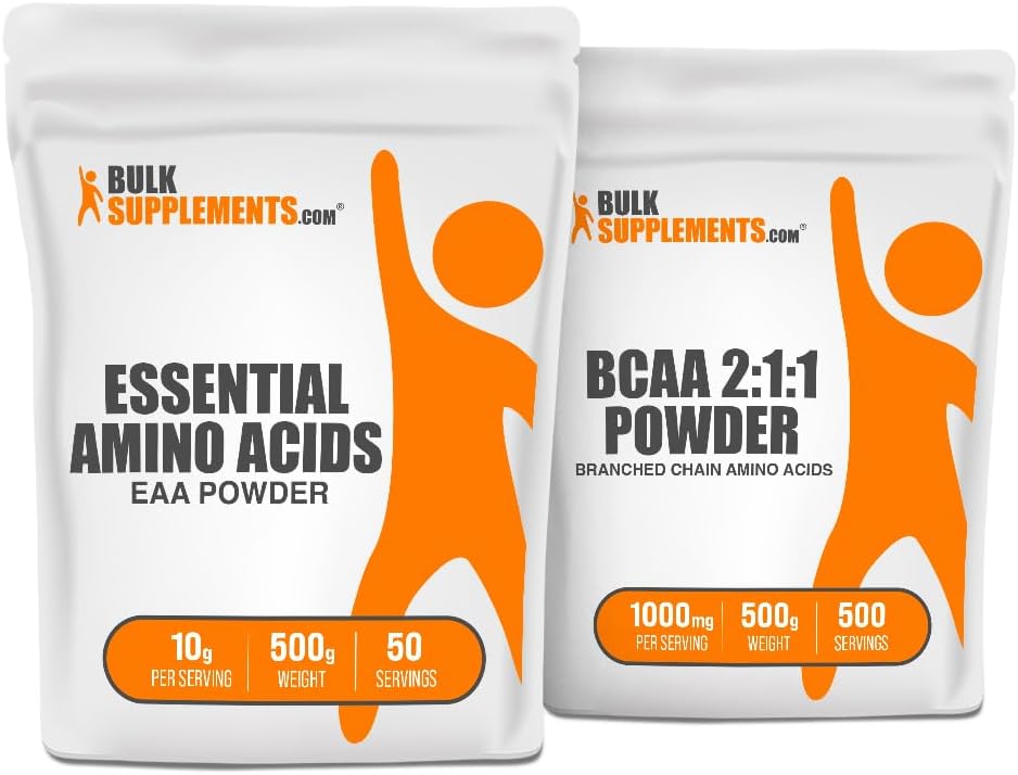 BulkSupplements EAA Powder 500g + BCAA 2:1:1 500g Bundle