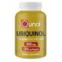 Qunol 100mg Ubiquinol, Ισχυρό Αντιοξειδωτικό για την καρδιά & την αγγειώδη υγεία, Απαραίτητο για την παραγωγή ενέργειας, Φυσικό συμπλήρωμα Active Form of Coq10, 120 Count