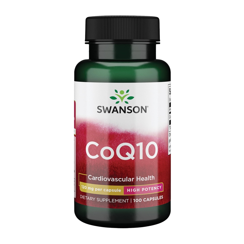 Swanson CoQ10 - Βοηθά στην προώθηση της υγείας της καρδιάς, την υποστήριξη της ενέργειας, & Βοηθήματα Γενική Καρδιαγγειακό Σύστημα Υγεία - Βοηθά στη διατήρηση του συμπλέγματος Q10 συμπλήρωμα - (100 κάψουλες, 120mg το καθένα)