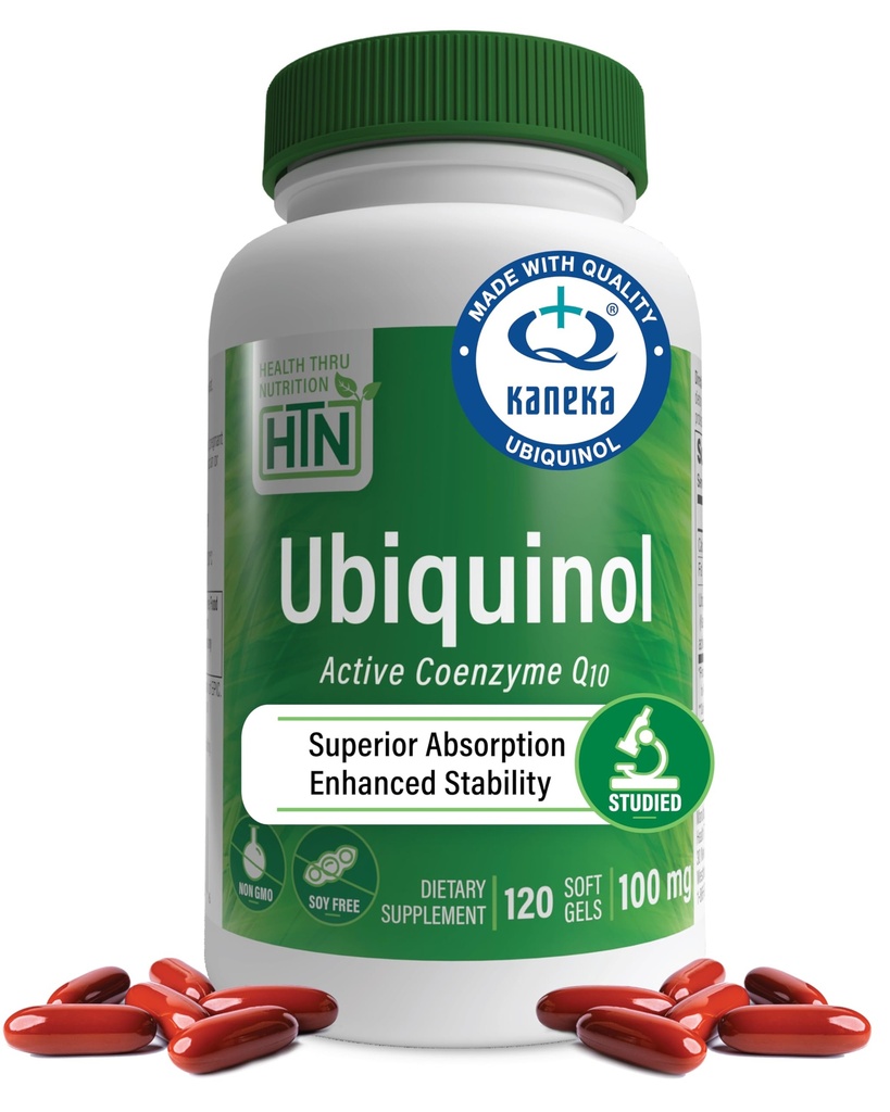 Ubiquinol 100mg 120 Softgels ως Kaneka QH Μειωμένη CoQ-10 
