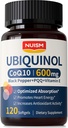 CoQ10 600mg Softgels, Ubiquinol Q10 συμπλήρωμα συνένζυμου,Coq 10 600mg Βιταμίνες Μέγιστη απορρόφηση, Αντιοξειδωτική υποστήριξη για την υγεία της καρδιάς & την ενέργεια