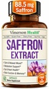 Pure Saffron Extract 88.5mg for Mood Support and Eye Health – Third Party Tested (Azafran) Saffron Supplements for Women & Men – Vegan + Non-GMO – 60 Capsules – 2 Months Supply
