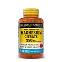 Mason Natural Magnesium Citrate 250 mg, Γρήγορη απορρόφηση Softgels, 30 ημέρες προσφοράς