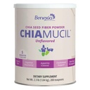Chiamucil Prebiotic Chia Fiber Supplement Powder – Για τον έλεγχο των ορεκτικών και της πέψης της υγείας – Chia Fiber & Chicory Root (Inulin) – Χωρίς γλουτένη & ζάχαρη, Vegan, Μη ΓΤΟ, Χωρίς γεύση - 100 μερίδες