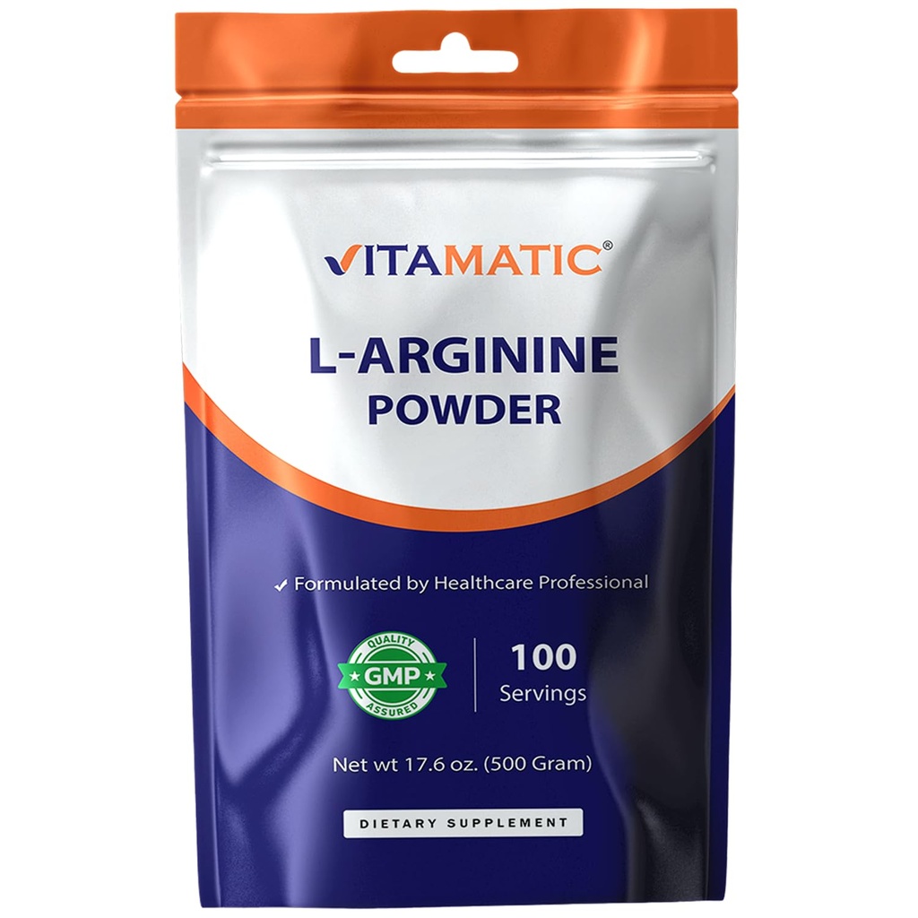 Vitamatic L-αργινίνη Pure Powder 500 Gram 