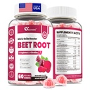 Μπιτ Ρουτ Gummies - Nitric Oxide Booster Συμπληρώματα για Άνδρες & Γυναίκες με Beetroot, L-Citrulline & L-Arginine - Καρδιά, Μύες & Κυκλοφορία Υποστήριξη - Χωρίς ζάχαρη, Vegan, Μικτή Γεύση Μπέρι, 60 Gummies