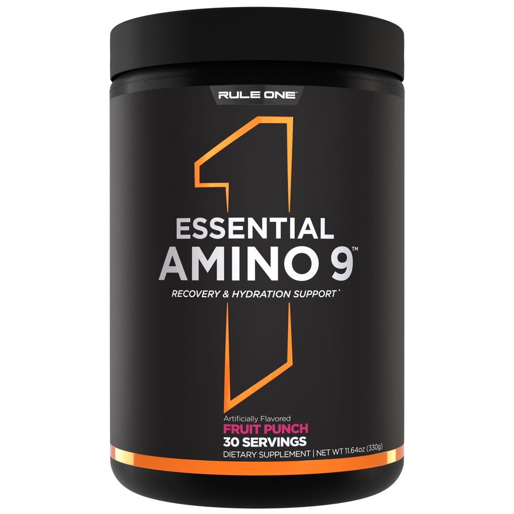 Κανόνας 1 Πρωτεΐνες Απαραίτητο Amino 9 – Ανάκτηση & Ενυδάτωση Υποστήριξη με 7,5g Απαραίτητα Αμινοξέα + Ηλεκτρόλυτα (30 μερίδες, Punch Φρούτων)