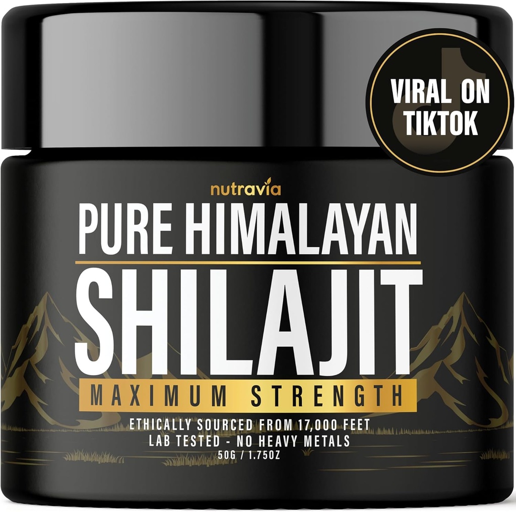 Shilajit Καθαρή οργανική ρητίνη Ιμαλαΐων - Φυσικό αυθεντικό εργαστήριο δοκιμαστεί Φόρμουλα για άνδρες, γυναίκες - Χωρίς βαρέα μέταλλα - 600mg Μέγιστη δύναμη με 85+ Trace Minerals Golden Grade Shilajit συμπλήρωμα (1 πακέτο)