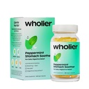 wholier Peppermint Stomach Soother with Peppermint Oil, Ginger, Fennel, Spearmint & Black Cumin Seed Oil, Bloating, Gas, Nausea & Digestive Support for Adults, Vegan, Gluten Free, 60 Dual Capsules