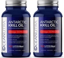 100% καθαρό λάδι κριλ 1000MG 120-Ημέρα προσφοράς διπλή δύναμη 56% φωσφολιπίδια Ασταξανθίνη Βιώσιμη Ανταρκτική SuperbaBoost Omega 3 EPA DHA φροντίδα του εγκεφάλου καρδιά, τρίτο μέρος δοκιμαστεί, δεν ιχθυέλαιο