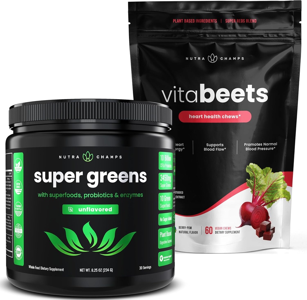 NutraChamps Super Greens & Τσίχλες τεύτλων