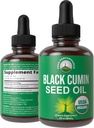 USDA Organic Black Seed Oil Υγρές σταγόνες συμπλήρωμα. Vegan Black Cumin Seed Oil για γυναίκες & άνδρες. Zero Sugar, μη πίκρα. για ανοσοποιητικό, Digestive + αναπνευστική υποστήριξη. Υψηλή βιοδιαθεσιμότητα, χωρίς γλουτένη