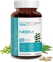Biovitalia Plant Based Neem 1000mg Capsule for Men & Women | Dietary Supplement | Support Healthy & Promote Detoxification - 60 Vegan Capsules