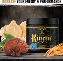 Ambrosia Kinetic Organic Preworkout, Mushroom Enhanced Natural Pre Workout συμπλήρωμα, Nootropic Superfood σκόνη για την ενέργεια (Blue Raspberry)