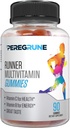 Runner Multivitamin Gummies - Καθημερινή βιταμίνη για τρέξιμο με βιταμίνες A, C, D, E, και B Complex – 50% λιγότερη ζάχαρη – Αντιοξειδωτικά, ανάκτηση, αντοχή, και την ενέργεια Gummy – Πιστοποιημένη λειτουργία Sup