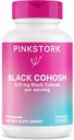 Pink Stork Black Cohosh Συμπληρώματα για γυναίκες - 540 mg Pure Black Cohosh για Περιεμμηνόπαυση, Εμμηνόπαυση Υποστήριξη - 30 κάψουλες