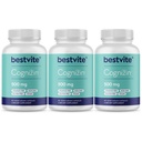 BESTVITE Cognizin Citicoline 500mg (180 κάψουλες χορτοφαγικής) (60x3) - Κλινικά Σπουδές Premium Nootropic Χολίνη - Όχι Stearates - Vegan - Χωρίς γλουτένη - Συμπληρώματα εγκεφάλου για τη μνήμη και την εστίαση