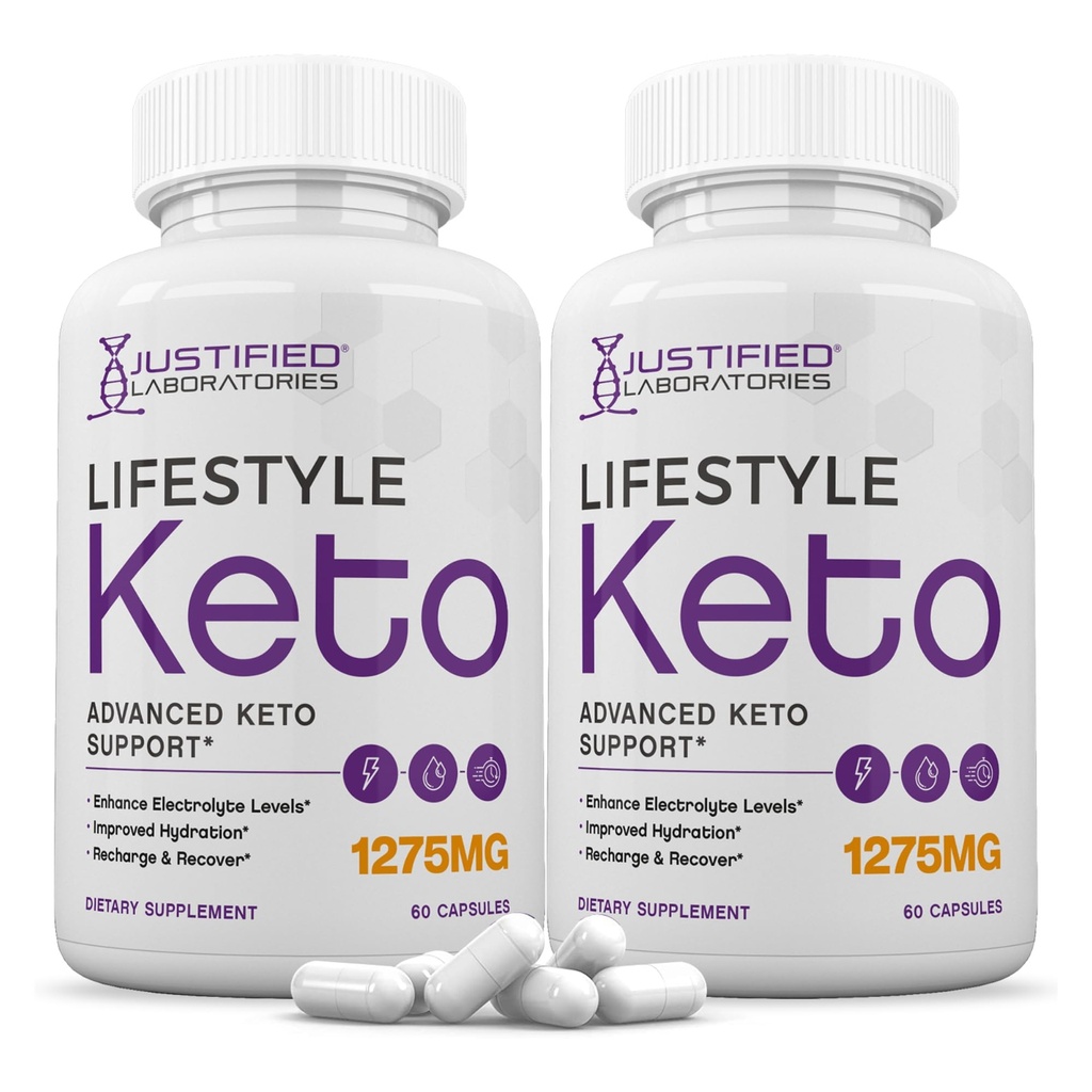 Justified Laboratories Lifestyle Keto - 60 Capsules, Pack of 2 - Ketogenic Support from Apple Cider Vinegar, Green Tea Leaf, Vitamin C, Vitamin D3 & Extra Virgin Olive Oil - 60 Servings