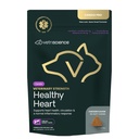 VETRISCIENCE Veterinary Strength Healthy Heart Chews - Heart & Energy Supplement for Pets - Cardiovascular Supplement - Pet Blood Flow Support - Chicken Flavor - 60 Count