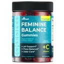 MONSET Feminine Balance Gummies for Women – Vaginal Probiotics for Women pH Balance & Odor Control – 60ct Prebiotics and Probiotics for Womens – Berry Flavor Vaginal Health Supplement