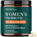 Probiotics for Women | 50 Billion CFU for Vaginal, pH Balance & Digestive Health Support | Female Probiotics with Prebiotics & Hormone Balance Blend | Shelf Stable | Vegan, Gluten-Free | 30 Ct