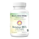 Clark Betaine HCL συμπλήρωμα με Πεψίνη, 800mg, 100 κάψουλες Ζελατίνης
