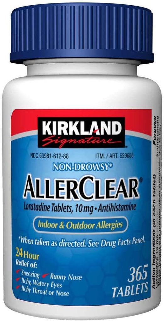 Kirkland Signature AllerClear, 365 Tablets (2 Pack)