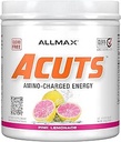 ALLMAX Διατροφικά AMinocuts (ACUTS), Amino-Curged Energy Drink with Taurine, L-Καρνιτίνη, Πράσινο εκχύλισμα Coffee Bean, Pink Λεμονάδα, 30 εξυπηρετούν