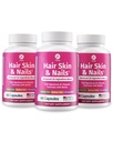 1 Body Hair Skin Nails Vitamin Complex με Biotin - Complete Formula με 26 βασικές βιταμίνες για άνδρες και γυναίκες - 3 Pack