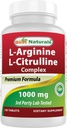 Best Naturals Arginine Citruline Complex 1000 Mg 120 δισκία
