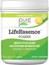 Pure Essence Labs LifeEssence Multivitamin Σκόνη για άνδρες και γυναίκες, Φυσικό συμπλήρωμα βοτάνων με βιταμίνη D3, B12, και Biotin, Energing Whole Food Based Powder Mix, 7.3 oz