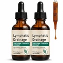 Lymphatic Drainage Drops, Alcohol-Free, Vegan | with Elderberry & Echinacea Dandelion，– Supports Lymphatic Drainage, Immune System & Detox 4 fl oz