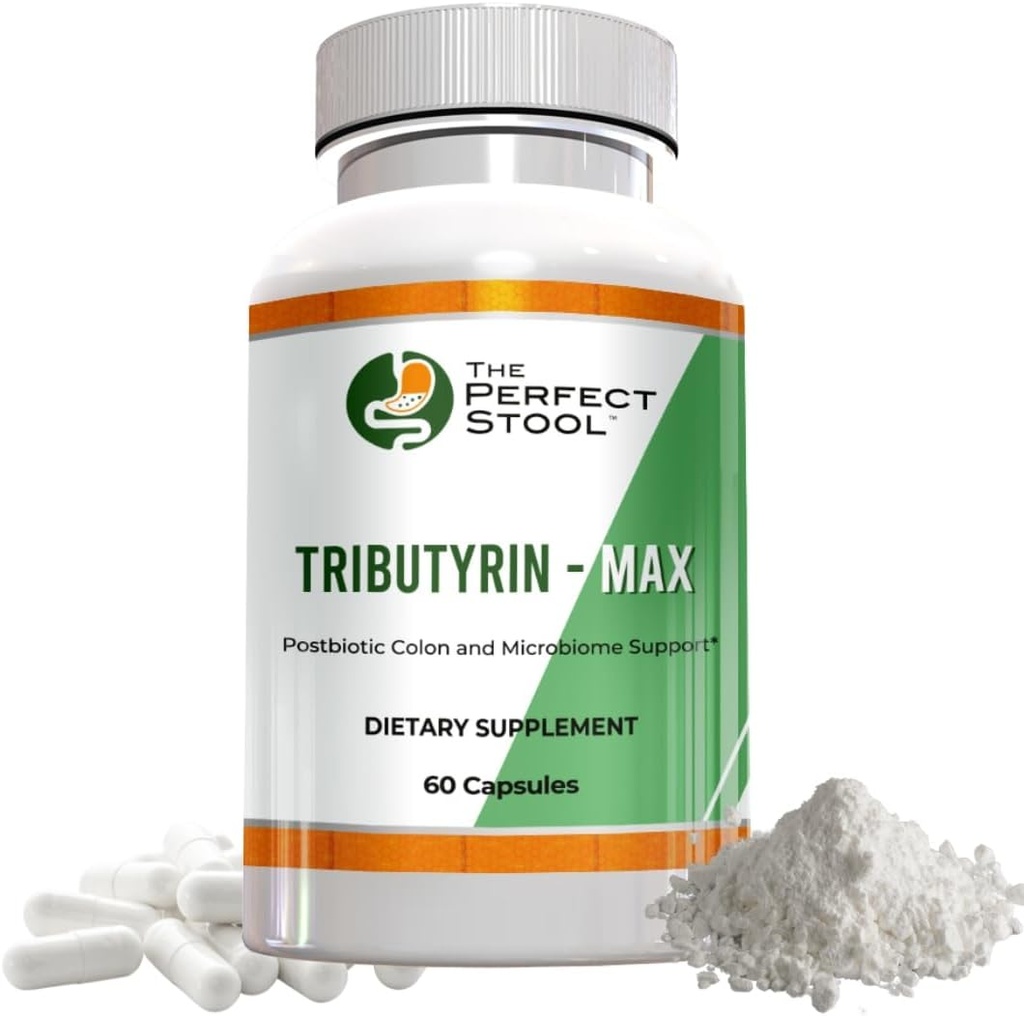 Συμπληρώματα βουτυρικού Tributyrin- Max, Bloating, Gas and Leaky Gut Support, Perfect, Clean Wipe Poops, 750 mg Enteric Capsules, 3ο μέρος δοκιμαστεί γλουτένη / Dairy-free