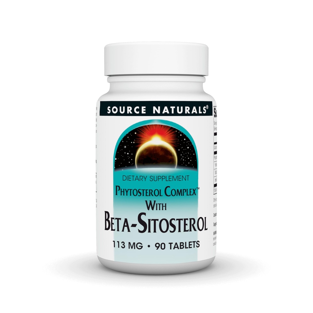 Source Naturals Phytosterol Complex with Beta- Sitosterol, Υποστηρίζει υγιή επίπεδα χοληστερόλης *, 113 mg - 90 δισκία