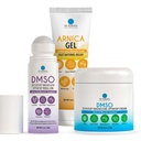 DMSO Lavender & Arnica Essentials Bundle – 99.9% Pure Pharmaceutical Grade DMSO & Arnica Gel | Lavender Roll-On & Hydrating Cream | Fast-Absorbing & Non-Greasy | Made in USA