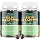 Saw Palmetto Gummies for Men – 600mg Extra Strength DHT Blocker with Biotin | Supports Prostate Health, Healthy Urinary Flow & Hair Growth–Hair Growth Supplements–Biotin Gummies–Pumpkin Seed Oil