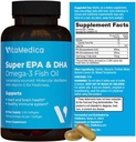 Υψηλής ισχύος, Super EPA/DHA ιχθυέλαιο 750mg Απαραίτητα Ωμέγα-3 λιπαρά οξέα 