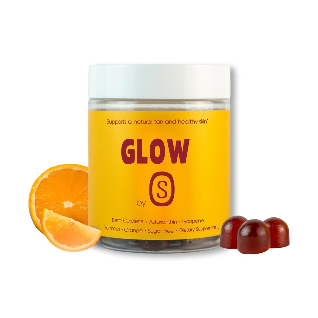 Tanning Gummies with Astaxanthin, Beta-Carotene, Vitamin C, & Vitamin E - All Natural Skin Support, Sugar-Free Formula, Vegan, Non-GMO, 60 Gummies for Radiant Healthy Skin