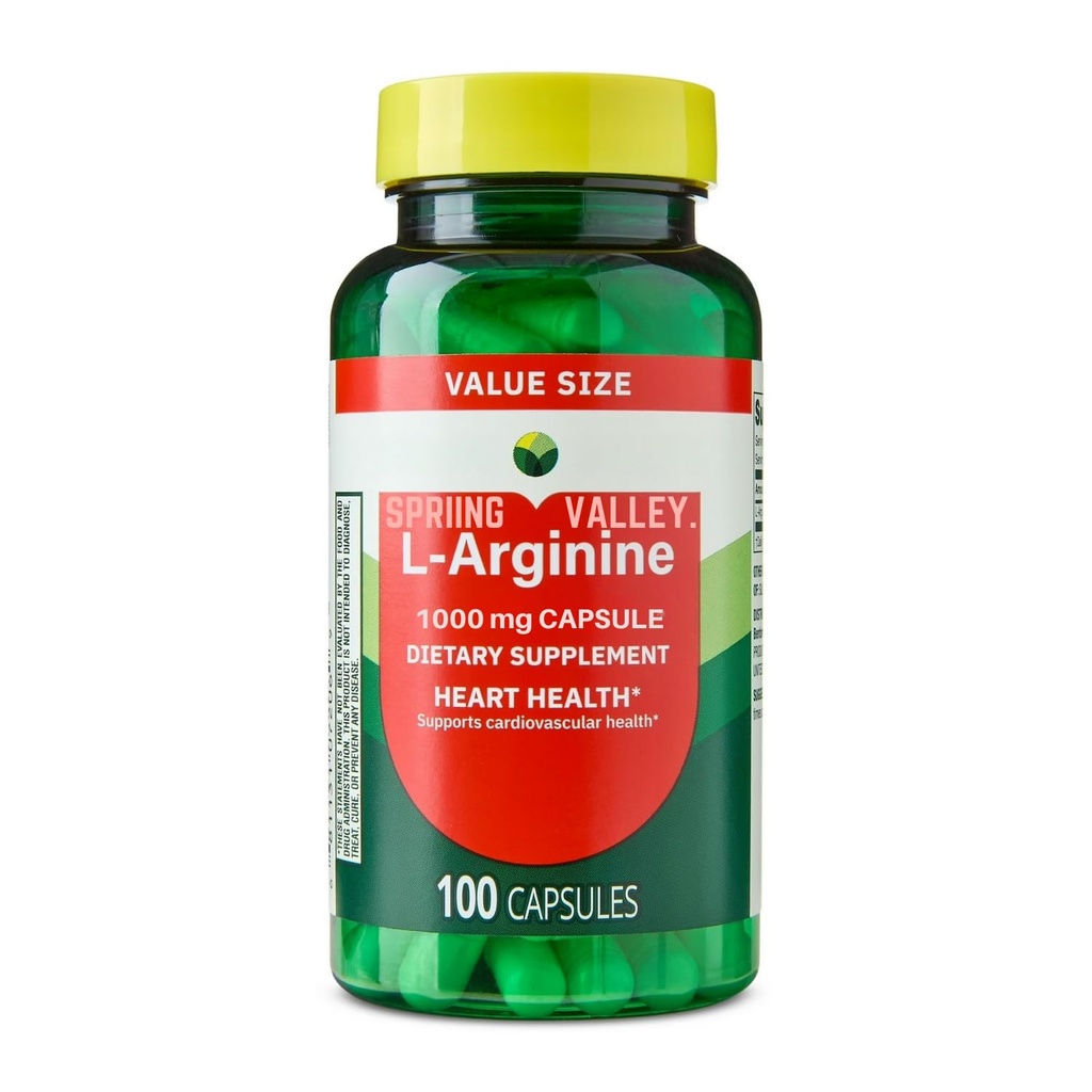 L- Αργινίνη 1000 Mg 100 Κάψουλες L Αργινίνη, Larginine, L Αργινίνα - 1000 Mg 100 Κάψουλες (Συσκευασία 1)