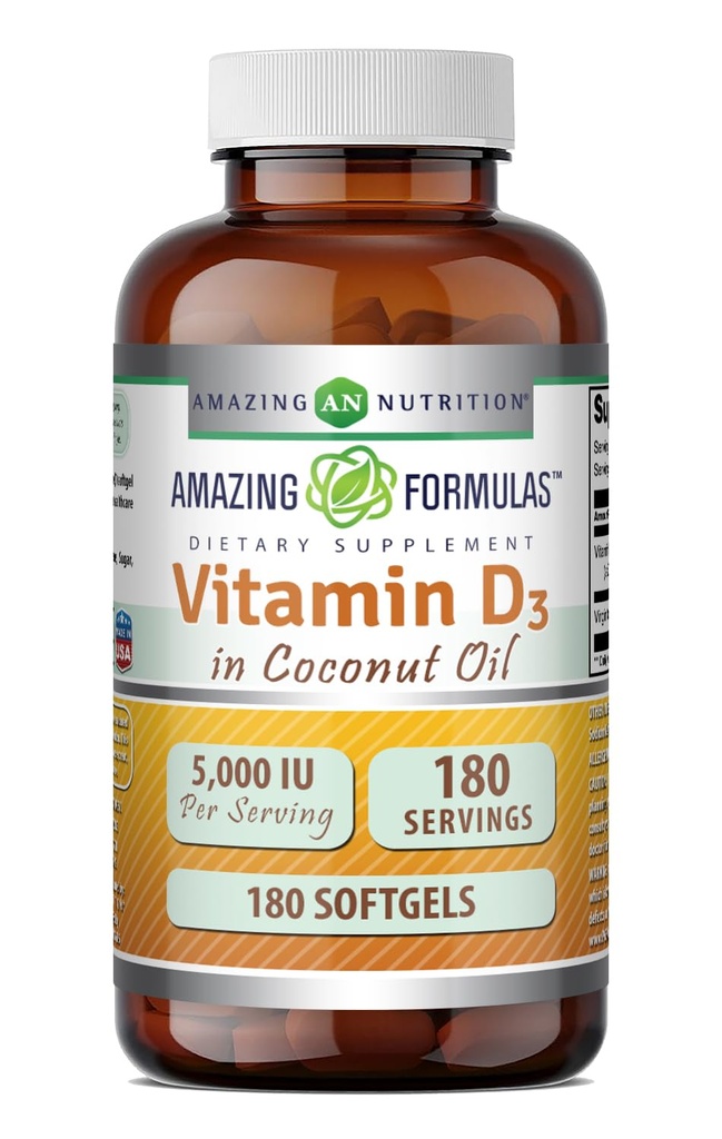 Εκπληκτικές Φόρμουλες Βιταμίνη D3 με Coconut Oil Συμπλήρωμα 
