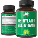 μεθυλιωμένη πολυβιταμίνη + μεθυλιωμένο B Complex Supplement. Με τριμεθυλογλυκίνη (TMG), L μεθυλοφολικό, Μεθύλιο B12 + B1 + B2 + B6 Βιταμίνες + Χολίνη. Συμπλήρωμα MTHFR για γυναίκες και άνδρες.
