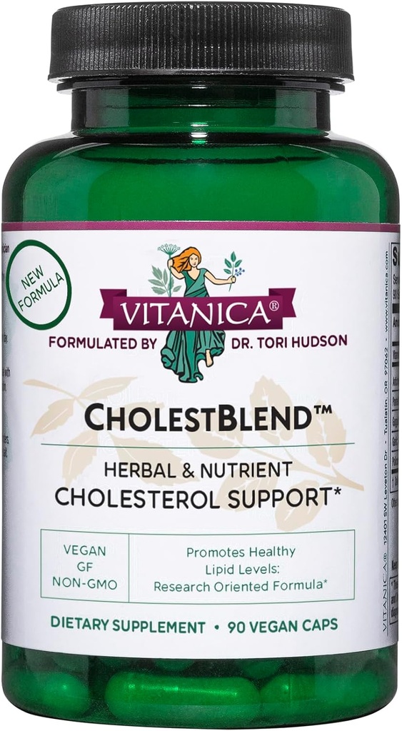 Vitanica Cholestblend, Χοληστερόλη Υποστήριξη, Vegan, 90 κάψουλες