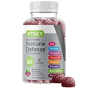 Viteey Multivitamin Gummies 8 in 1 Immune Support Supplement with Probiotics - Immune Boosters for Adults & Teens - Vegan, Gelatin Free, GMO Free - Chewable Berry Flavored Pectin Immune Defense