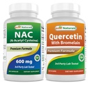 Best Naturals NAC 600 mg & Quercetin with Bromelain