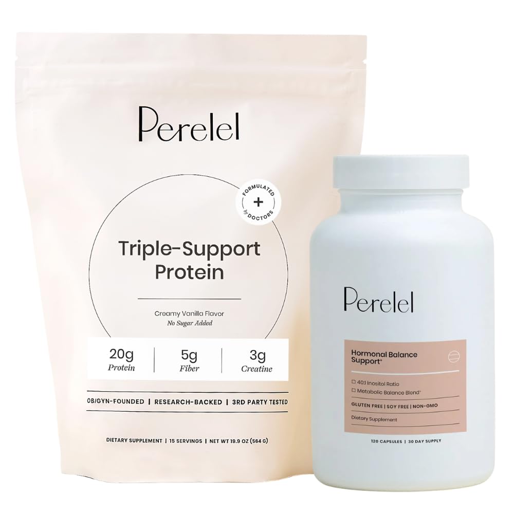 Perelel Hormone Balance Support & Triple-Support Protein Bundle