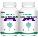 Orgabay Liposomal Quercetin Phytosome 1600 mg,Bromelain 200mg,Zinc 30mg,Vitamin C Turmeric 40 mg,Highest Absorption,Quercetin Complex, 120 Softgels