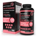 mastermedi Glucosamine Chondroitin MSM Collagen Capsules – 2300mg Joint Support Formula – with Turmeric, Boswellia, Hyaluronic Acid – Mobility & Flexibility Support – 120 Capsules, 30-Day Supply