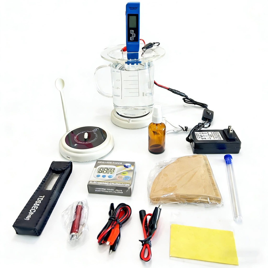 Colloidal Silver Generator Kit with Magnetic Stirrer Accelerator,Pure Silver Wire 99.99%,9999 Pure(12V)